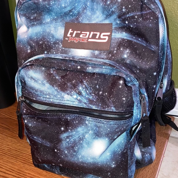 Blue Galaxy Trans by Jansport backpack - Picture 2 of 6